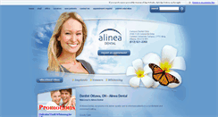 Desktop Screenshot of alineadental.com